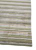 basis green wool and viscose hand loom Rug - Corner