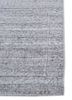 saga grey and black wool and viscose hand loom Rug - Corner