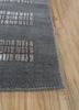 basis grey and black wool and viscose hand loom Rug - Corner basis grey and black wool and viscose hand loom Rug - Corner