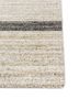 saga beige and brown wool and viscose hand loom Rug - Corner