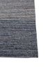 saga grey and black wool and viscose hand loom Rug - Corner