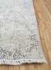 entropy grey and black wool and silk hand knotted Rug - Corner entropy grey and black wool and silk hand knotted Rug - Corner