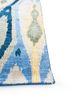 savana blue wool hand knotted Rug - Corner savana blue wool hand knotted Rug - Corner