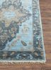 savana blue wool hand knotted Rug - Corner savana blue wool hand knotted Rug - Corner