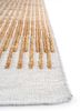 manifest beige and brown wool hand knotted Rug - Corner