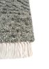 kairos blue wool hand knotted Rug - Corner