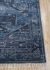 savana blue wool hand knotted Rug - Corner savana blue wool hand knotted Rug - Corner