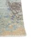 uvenuti blue wool hand knotted Rug - Corner