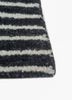 zuri grey and black wool hand knotted Rug - Corner