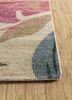pansy multi wool hand knotted Rug - Corner
