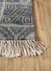 erbe blue wool hand knotted Rug - Corner erbe blue wool hand knotted Rug - Corner