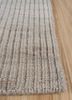 thyme ivory wool hand knotted Rug - Corner