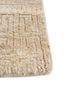 thyme grey and black wool hand knotted Rug - Corner