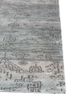 savana blue wool hand knotted Rug - Corner