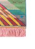 manchaha red and orange wool hand knotted Rug - Corner