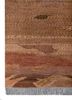 manchaha red and orange wool hand knotted Rug - Corner manchaha red and orange wool hand knotted Rug - Corner