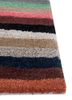 linear multi wool and viscose hand tufted Rug - Corner
