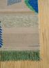 manchaha ivory wool and bamboo silk hand knotted Rug - Corner