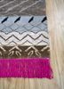 manchaha grey and black wool and bamboo silk hand knotted Rug - Corner manchaha grey and black wool and bamboo silk hand knotted Rug - Corner