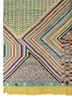 manchaha green wool and bamboo silk hand knotted Rug - Corner