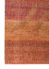 manchaha red and orange wool and bamboo silk hand knotted Rug - Corner