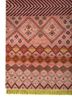 manchaha red and orange wool and bamboo silk hand knotted Rug - Corner