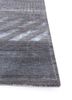 manchaha grey and black wool and bamboo silk hand knotted Rug - Corner