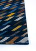 manchaha blue wool and bamboo silk hand knotted Rug - Corner