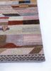 manchaha pink and purple wool and bamboo silk hand knotted Rug - Corner
