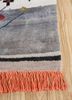 freedom manchaha blue wool and bamboo silk hand knotted Rug - Corner freedom manchaha blue wool and bamboo silk hand knotted Rug - Corner