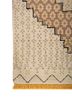 manchaha pink and purple wool and bamboo silk hand knotted Rug - Corner