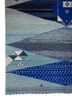 freedom manchaha blue wool and bamboo silk hand knotted Rug - Corner freedom manchaha blue wool and bamboo silk hand knotted Rug - Corner