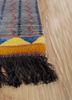 manchaha grey and black wool and bamboo silk hand knotted Rug - Corner