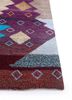 freedom manchaha pink and purple wool and bamboo silk hand knotted Rug - Corner