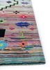 freedom manchaha blue wool and bamboo silk hand knotted Rug - Corner freedom manchaha blue wool and bamboo silk hand knotted Rug - Corner