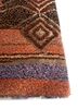 freedom manchaha red and orange wool and bamboo silk hand knotted Rug - Corner