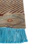 manchaha red and orange wool and bamboo silk hand knotted Rug - Corner manchaha red and orange wool and bamboo silk hand knotted Rug - Corner