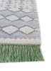 manchaha blue wool and bamboo silk hand knotted Rug - Corner manchaha blue wool and bamboo silk hand knotted Rug - Corner