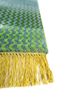 manchaha green wool and bamboo silk hand knotted Rug - Corner