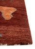 freedom manchaha red and orange wool and bamboo silk hand knotted Rug - Corner freedom manchaha red and orange wool and bamboo silk hand knotted Rug - Corner