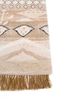 manchaha ivory wool and bamboo silk hand knotted Rug - Corner