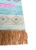 manchaha blue wool and bamboo silk hand knotted Rug - Corner