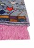 manchaha blue wool and bamboo silk hand knotted Rug - Corner manchaha blue wool and bamboo silk hand knotted Rug - Corner