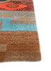 manchaha beige and brown wool and bamboo silk hand knotted Rug - Corner manchaha beige and brown wool and bamboo silk hand knotted Rug - Corner