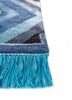manchaha blue wool and bamboo silk hand knotted Rug - Corner manchaha blue wool and bamboo silk hand knotted Rug - Corner