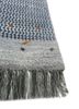 freedom manchaha blue wool and bamboo silk hand knotted Rug - Corner freedom manchaha blue wool and bamboo silk hand knotted Rug - Corner