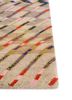 manchaha ivory wool and bamboo silk hand knotted Rug - Corner