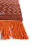 manchaha red and orange wool and bamboo silk hand knotted Rug - Corner manchaha red and orange wool and bamboo silk hand knotted Rug - Corner