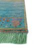 manchaha blue wool and bamboo silk hand knotted Rug - Corner manchaha blue wool and bamboo silk hand knotted Rug - Corner