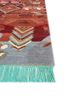 manchaha red and orange wool and bamboo silk hand knotted Rug - Corner manchaha red and orange wool and bamboo silk hand knotted Rug - Corner